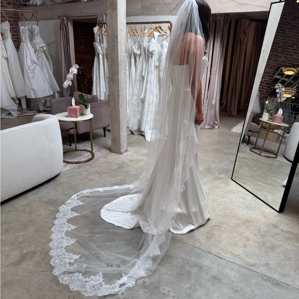 UNTAMED PETALS Demi veil - cathedral 110 inch -unused